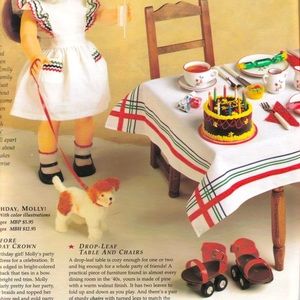 American Girl Molly Original Birthday Table & Chairs - RETIRED